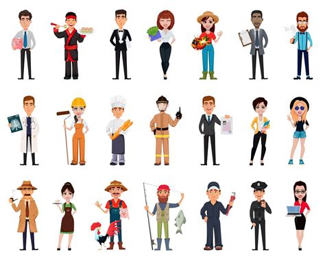 People Of Different Professions Set 2257046 Vector Art At Vecteezy