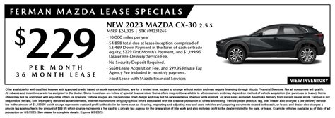 New Mazda Dealer Specials | Ferman Mazda Of Brandon