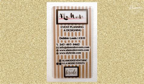 wedding planner business cards | Planner's Lounge - Become a Wedding ...