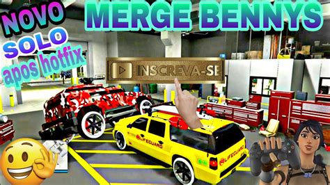 GTA 5 NOVO SOLO MERGE BENNYS DE CARRO PRA CARRO XBOX1 PS4 NA VERSÃO 1