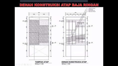 Dasar Konstruksi Atap Sederhana Bagian VI Denah Konstruksi Atap YouTube