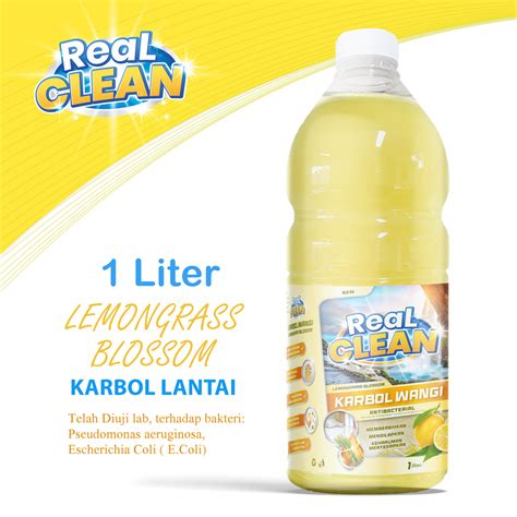 Jual Real Clean Karbol Sereh Lemongrass Blossom Anti Bacterial Liter