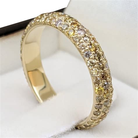 Sans Prix De R Serve Bague Carats Or Jaune Ct Tw Diamant