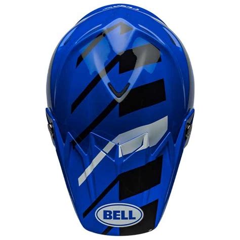 Casco Bell Moto 9s Flex Banshee Azul Blanco