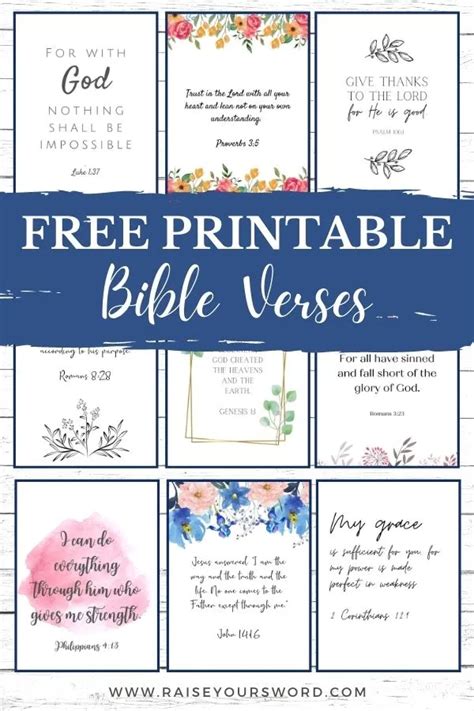 Free Printable Bible Verses Bible Verses To Print For Daily