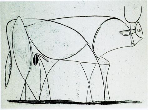 Reproducciones De Pinturas El Toro 7 De Pablo Picasso Inspirado Por