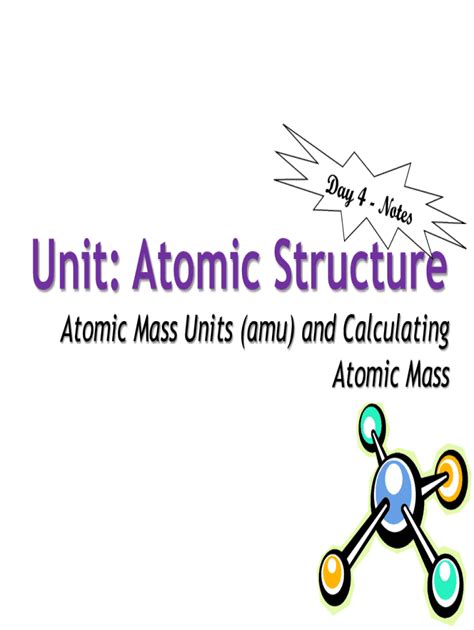 Fillable Online Atomic Mass Unit (AMU)Measurement, Standard ...