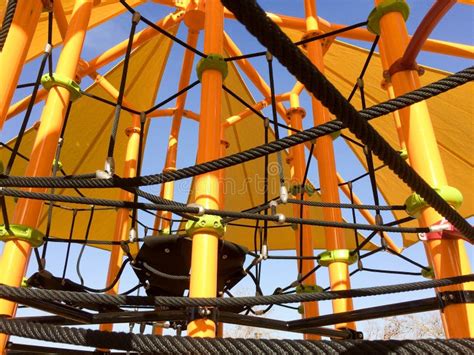 Playground Equipment Shade And Ropes Stock Photo Image Of Play