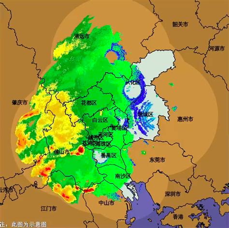 广州多区发布暴雨和雷雨大风预警！预计未来7天有分散雷阵雨