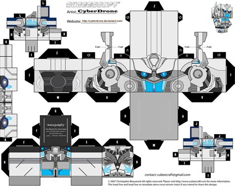 Custom Transformers Cut Out Templates Of Paper Toys I Ve Made All My