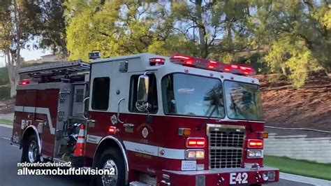 OCFA Engine 42 Responding YouTube