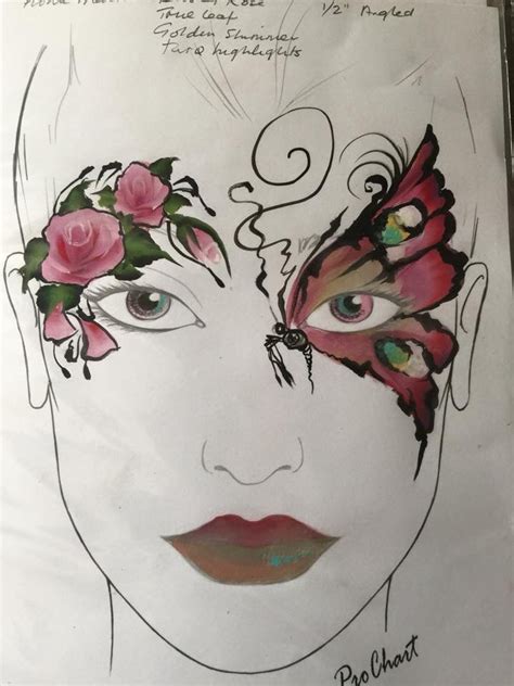 Deb Millz Butterfly And Flower Eye Design Face Painting Flowers