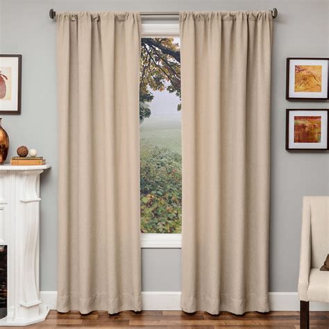 Softline Home Fashions Delanco Geometric Semi Sheer Grommet Single