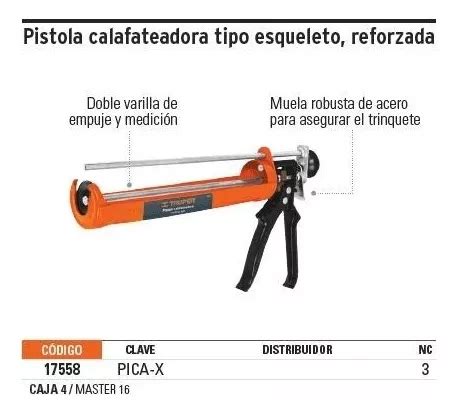 Calafateadora Truper Modelo Caulk Gun Off Rbk Bm