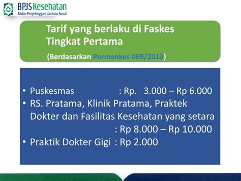 Sistem Pembiayaan Bpjs Kesehatan 2015 Kapitasi Berbasis Kinerja PPT