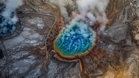 Yellowstone Caldera Supervolcano Map