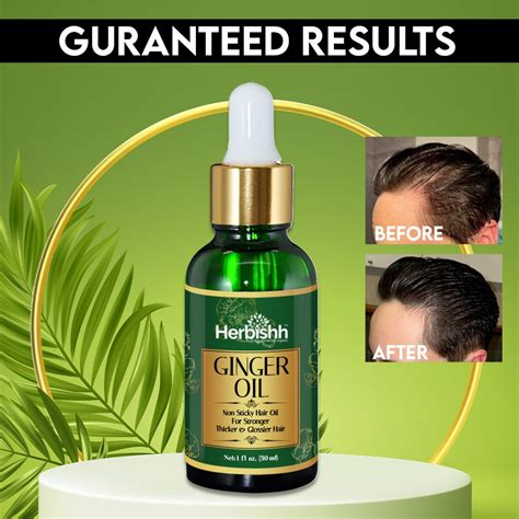 Herbishh Ginger Hair Oil For Hair Growth With Ginger Extract Fast Hair