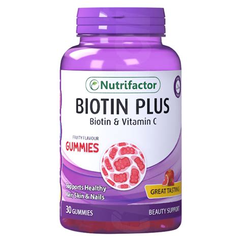 Nutrifactor Biotin Plus Supplements 1 X 30s Gummies Bottle Uses Side Effects Price