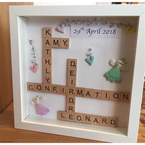 Wooden Scrabble Tile Personalised Frame - Lúnasa Crafts