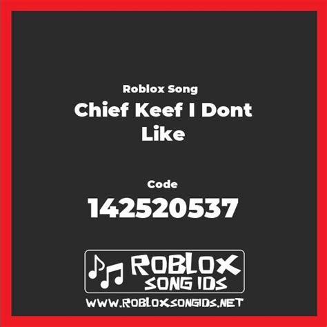 Chief Keef I Dont Like Roblox Id Chief Keef Roblox Songs