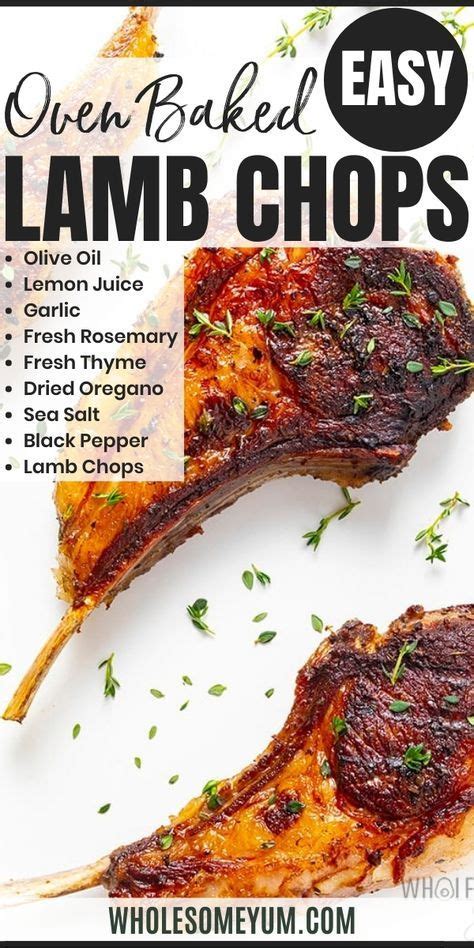 Lamb Chops Recipe Wholesome Yum Lamb Chop Recipes Baked Lamb