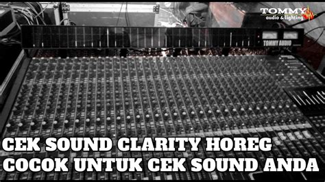 INSTRUMEN CLARITY SELAMAT MALAM PALING COCOK UNTUK CEK SOUND ANDA