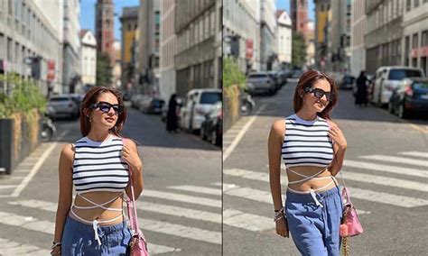 Anushka Sen Raises Eyebrows With Breathtaking Pictures In Blue Bikini