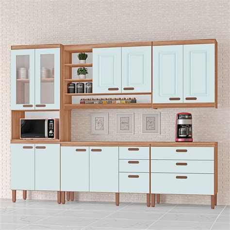 Cozinha Completa Modulada Ester Tuboarte Em Mdf Balc Es