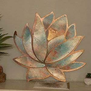 Lotus Wall Art Metal Sculpture Inches By Inches Lotus Etsy