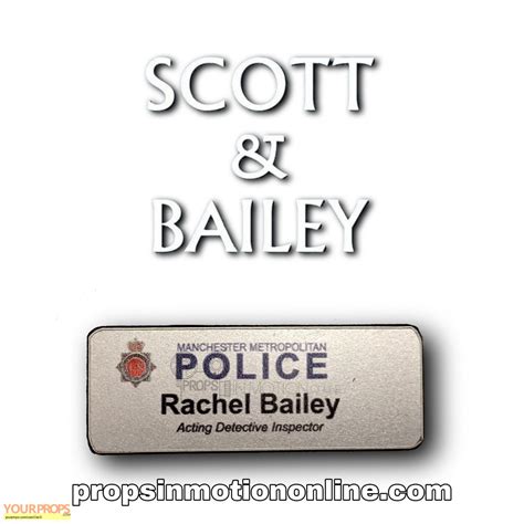 Scott & Bailey Rachel Bailey's (Suranne Jones) Name Badge original TV series prop