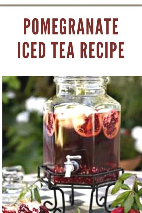 Pomegranate Iced Tea Recipe • Mommy's Memorandum