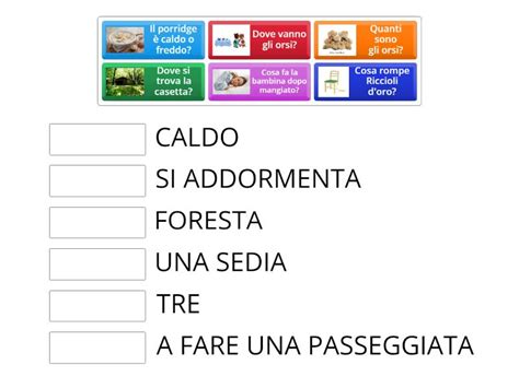 Riccioli D Oro E I Tre Orsi Match Up