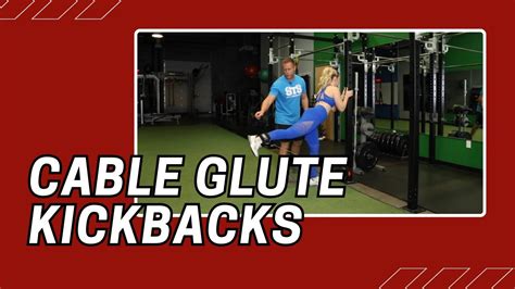 Cable Glute Kickbacks Cable Machine Exercise YouTube