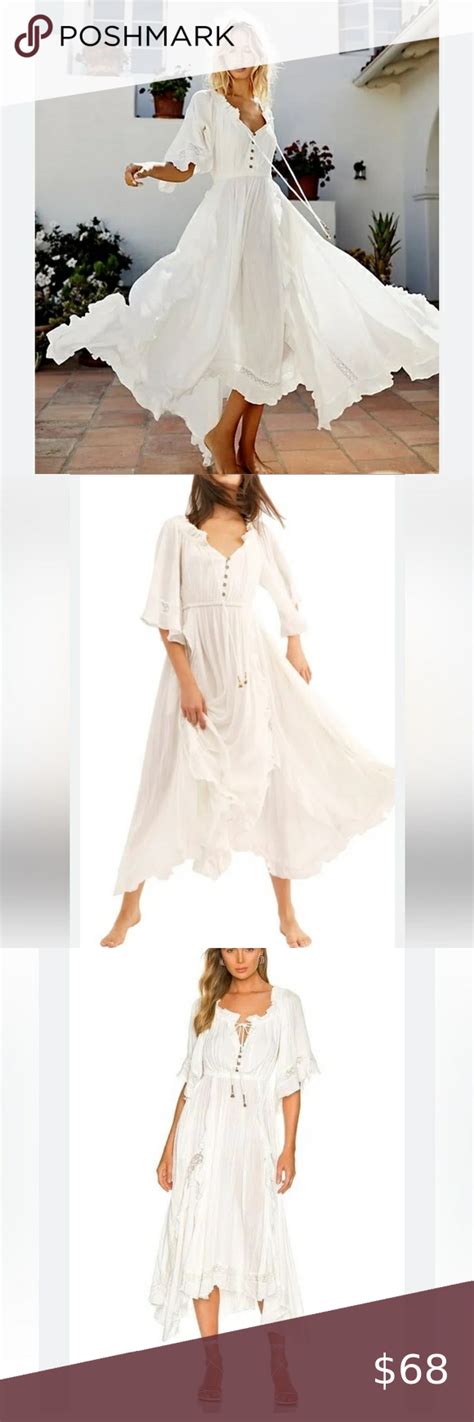 Nwot Free People Beach Bliss Maxi Dress In Ivory In 2023 White Maxi