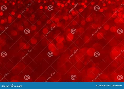 Abstract Red Bokeh Background With Soft Blur Bokeh Light Effect Stock