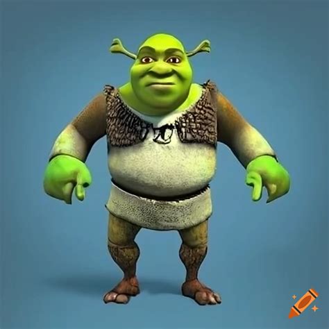 3d Rendering Of Shrek Character On Craiyon