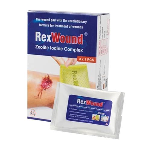 Plain Yellow Rex Wound Zeolite Iodine Complex Pad For Dressing At Best