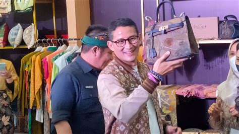 Resmikan Beli Kreatif Sumsel Sandiaga Uno Perkenalkan Rojali Dan