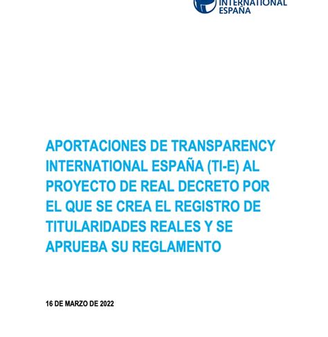 Gobierno Abierto Transparency International España