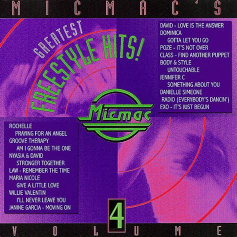 Micmac S Greatest Freestyle Hits Volume 4 1996 CD Discogs