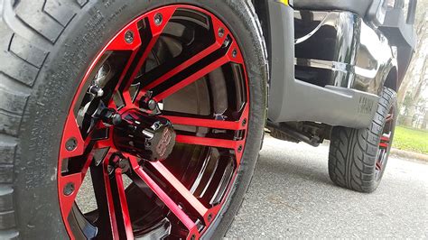 Black And Red Golf Cart Wheels Diversified Golf Cars Inc