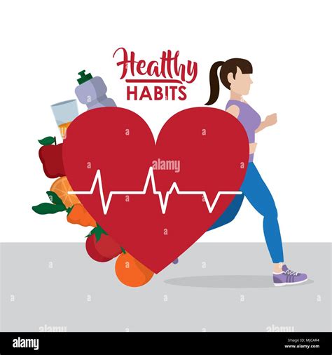 Healthy Habits Woman Stock Vector Image And Art Alamy