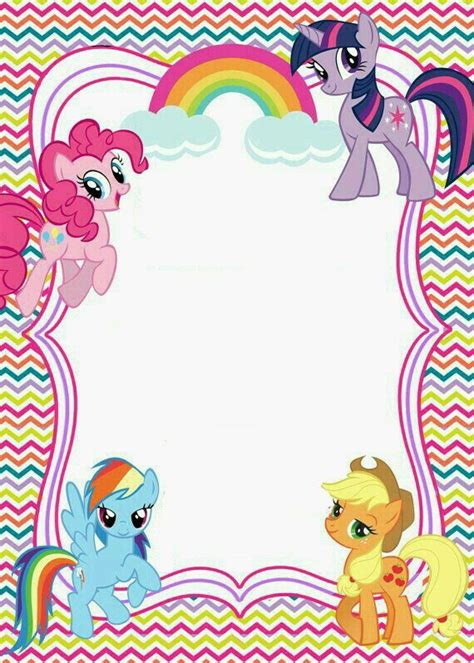 Pin By Creadeco On Invitaciones My Little Pony Invitations My Little