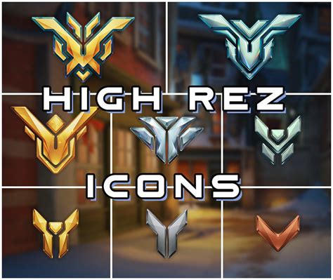 Overwatch Hq Ranked Icons Etsy