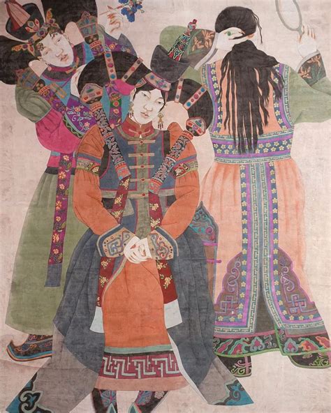 蒙古族画家苏茹娅作品欣赏 草原元素 蒙古元素 Mongolia Elements