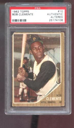 Topps Roberto Clemente Bob Clemente Psa Aa Graded Baseball