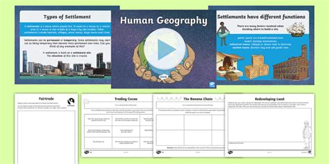 Human Geography Teaching Pack Primary Resources Twinkl Worksheets