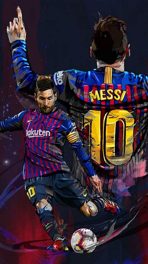 Lionel Messi Art IPhone PNG Vektor PSD Clipart Vorlagen HD Handy