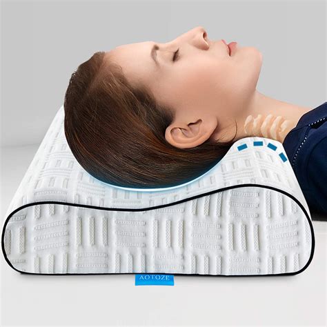 Aotoze Almohada Ortop Dica Ergon Mica Almohada De Espuma Viscoel Stica