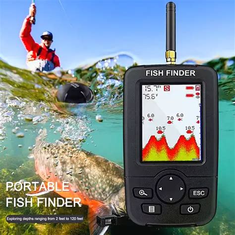 Беспроводной эхолот Fish Finder XJ-01 / Цветной 2.8" TFT color LCD ...